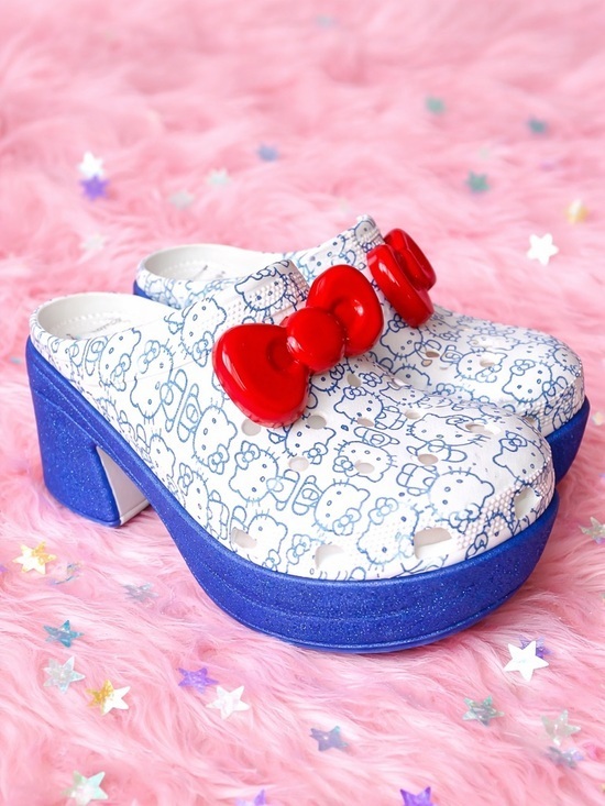 CROCS Shoes - Nwot Crocs Hello Kitty Siren Clogs Blue Size 9 Hello Kitty's 50th Anniversary